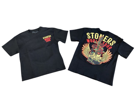 STONERS WORLD TOUR BORN TO LIVE FASHION TEE